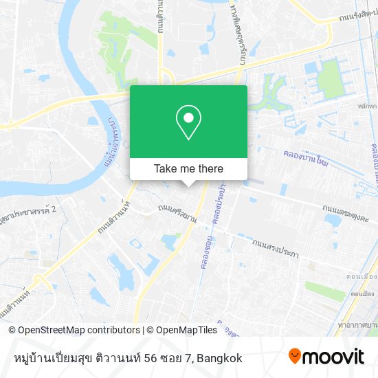 หมู่บ้านเปี่ยมสุข ติวานนท์ 56 ซอย 7 map