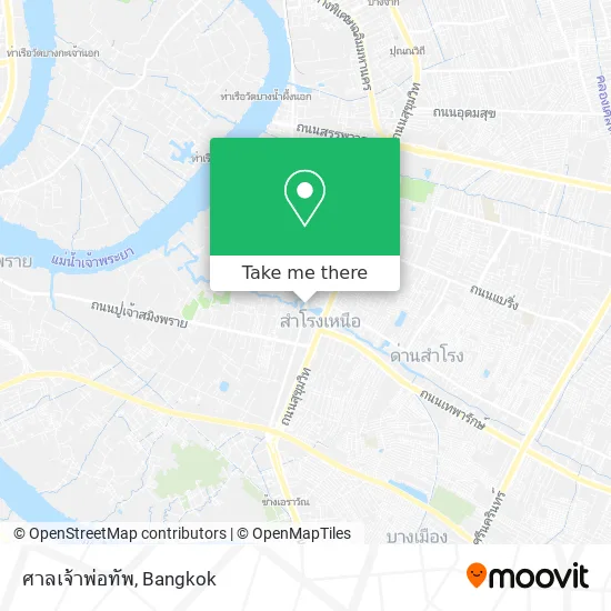 ศาลเจ้าพ่อทัพ map