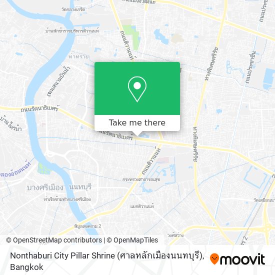 Nonthaburi City Pillar Shrine (ศาลหลักเมืองนนทบุรี) map