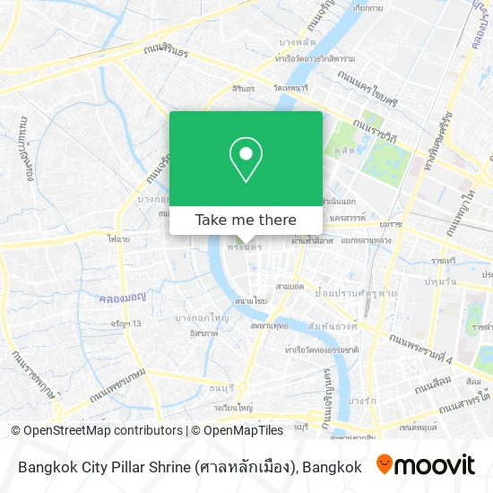 Bangkok City Pillar Shrine (ศาลหลักเมือง) map