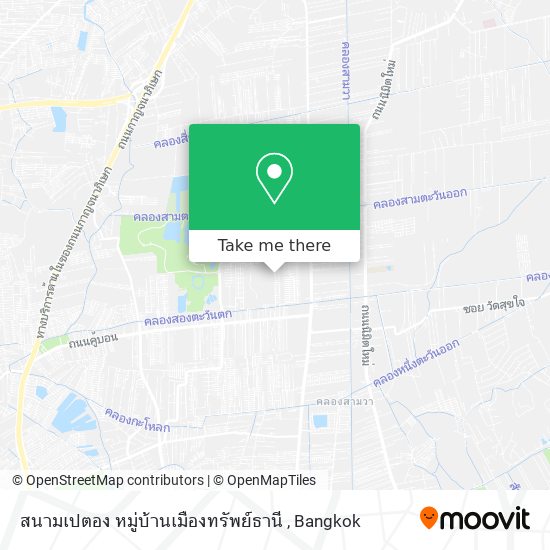 สนามเปตอง หมู่บ้านเมืองทรัพย์ธานี map