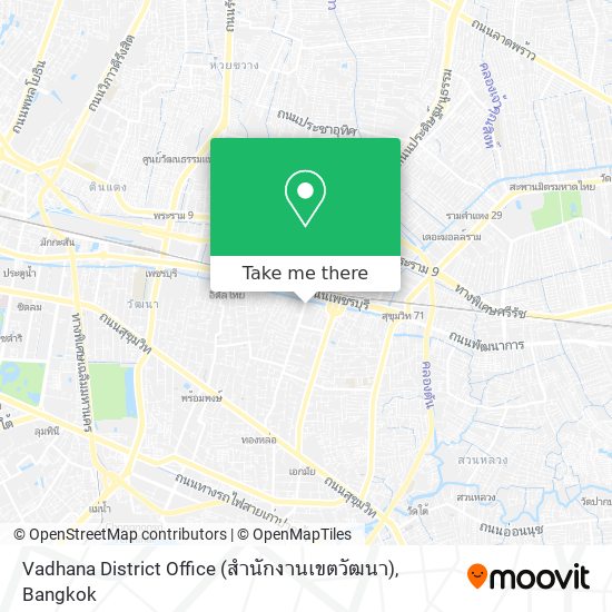 Vadhana District Office (สำนักงานเขตวัฒนา) map