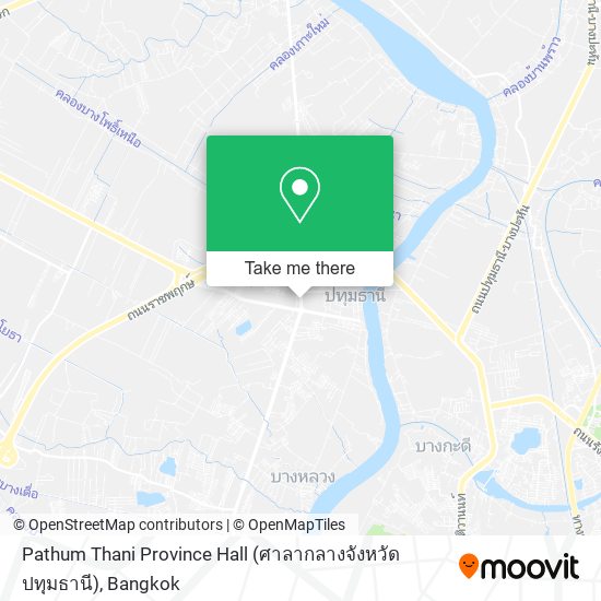 Pathum Thani Province Hall (ศาลากลางจังหวัดปทุมธานี) map