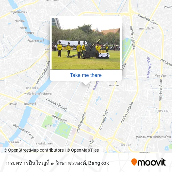 กรมทหารปืนใหญ่ที่ ๑ รักษาพระองค์ map