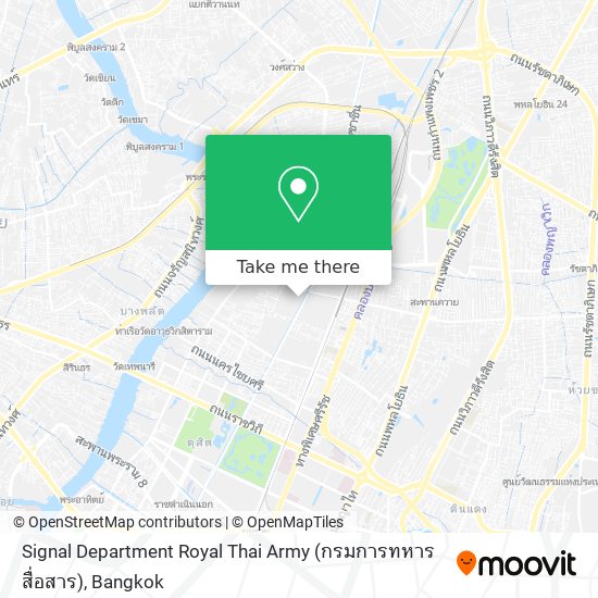 Signal Department Royal Thai Army (กรมการทหารสื่อสาร) map