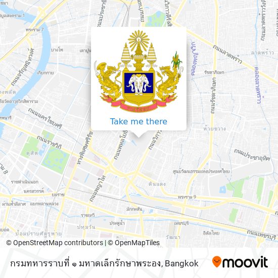 กรมทหารราบที่ ๑ มหาดเล็กรักษาพระอง map