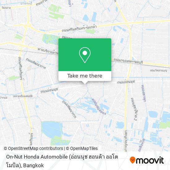 On-Nut Honda Automobile (อ่อนนุช ฮอนด้า ออโตโมบิล) map