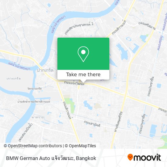 BMW German Auto แจ้งวัฒนะ map