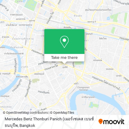 Mercedes Benz Thonburi Panich map