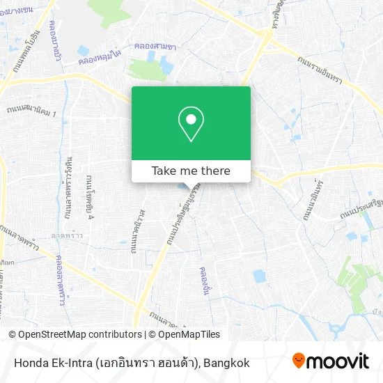 Honda Ek-Intra (เอกอินทรา ฮอนด้า) map