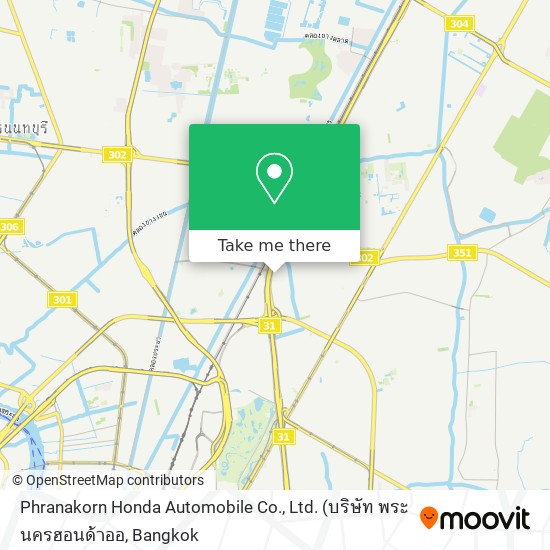 Phranakorn Honda Automobile Co., Ltd. map