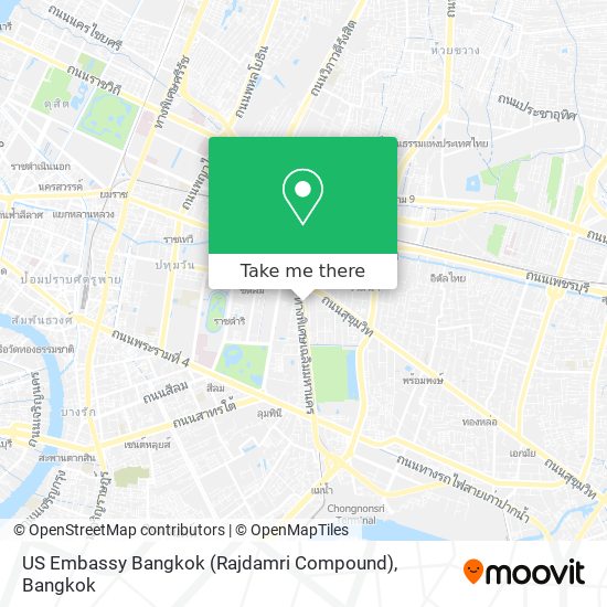 US Embassy Bangkok (Rajdamri Compound) map