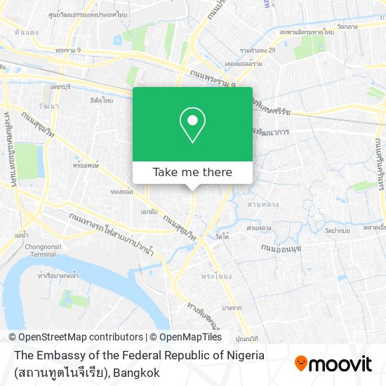 The Embassy of the Federal Republic of Nigeria (สถานทูตไนจีเรีย) map
