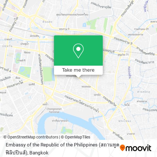 Embassy of the Republic of the Philippines (สถานทูตฟิลิปปินส์) map