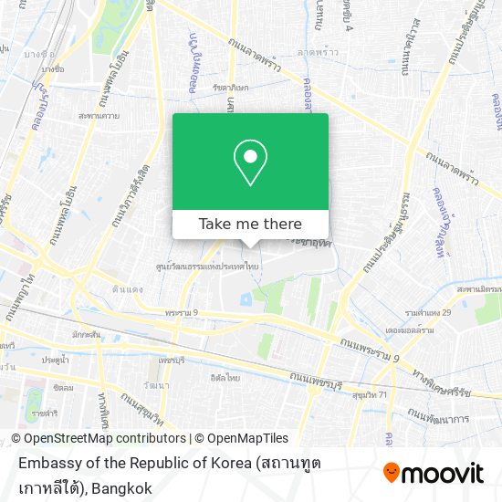 Embassy of the Republic of Korea (สถานทูต เกาหลีใต้) map