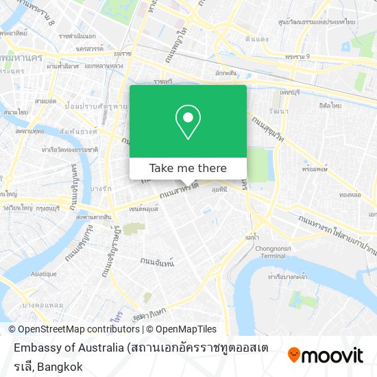 Embassy of Australia map