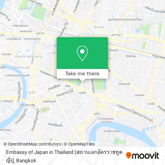 Embassy of Japan in Thailand map