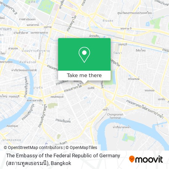 The Embassy of the Federal Republic of Germany (สถานทูตเยอรมนี) map