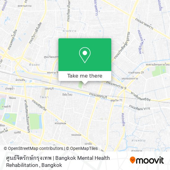 ศูนย์จิตรักษ์กรุงเทพ | Bangkok Mental Health Rehabilitation map
