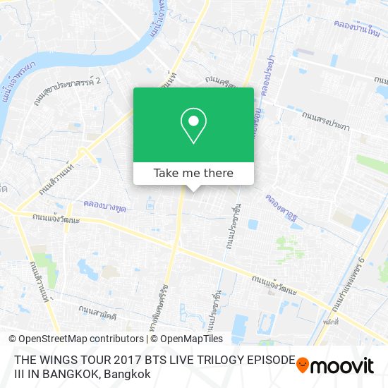 THE WINGS TOUR  2017 BTS LIVE TRILOGY EPISODE III IN BANGKOK map