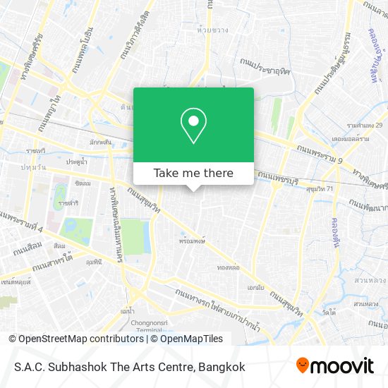 S.A.C. Subhashok The Arts Centre map