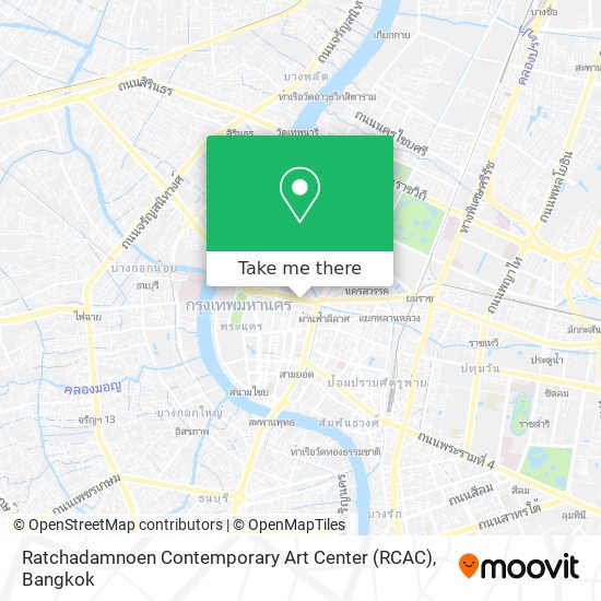 Ratchadamnoen Contemporary Art Center (RCAC) map