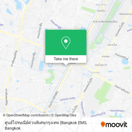 ศูนย์ไปรษณีย์ด่วนพิเศษกรุงเทพ map