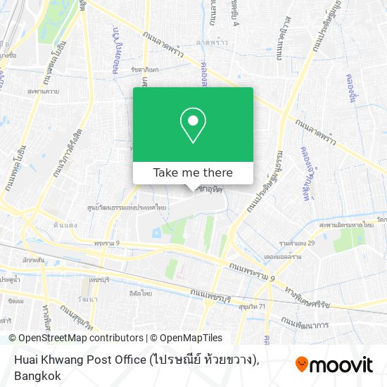 Huai Khwang Post Office (ไปรษณีย์ ห้วยขวาง) map