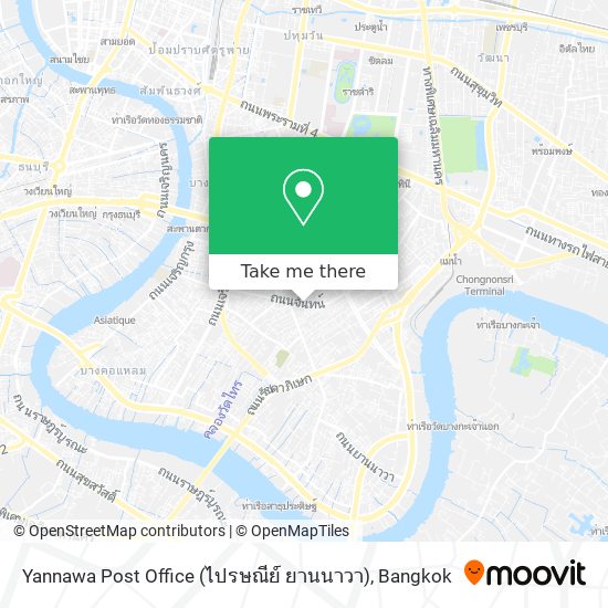 Yannawa Post Office (ไปรษณีย์ ยานนาวา) map