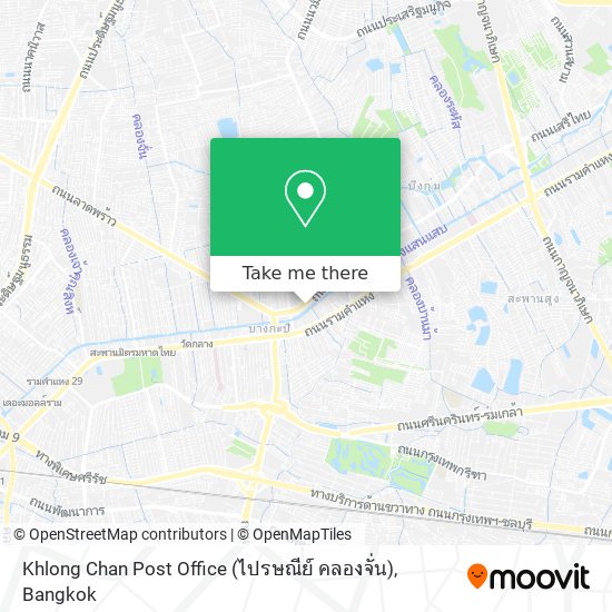 Khlong Chan Post Office (ไปรษณีย์ คลองจั่น) map