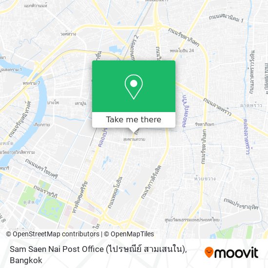 Sam Saen Nai Post Office (ไปรษณีย์ สามเสนใน) map