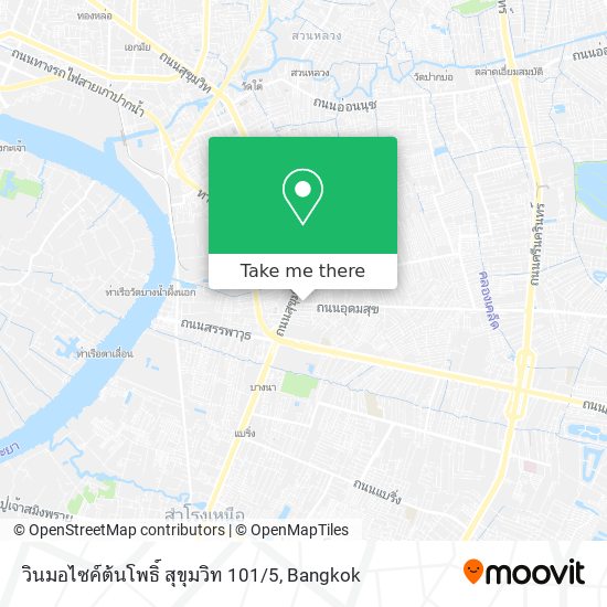 วินมอไซค์ต้นโพธิ์ สุขุมวิท 101 / 5 map