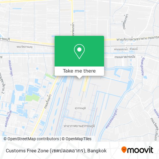 Customs Free Zone (เขตปลอดอากร) map