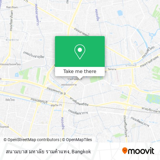 สนามบาส มหาลัย รามคำแหง map