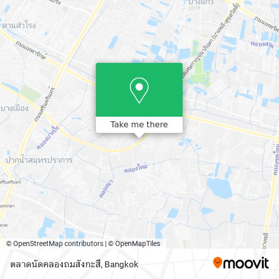 ตลาดนัดคลองถมสังกะสี map