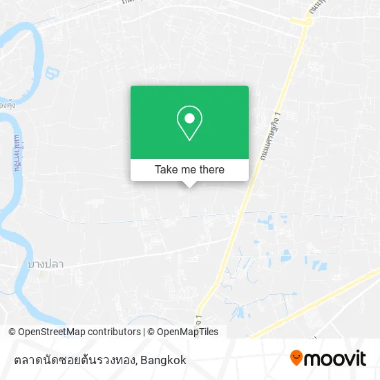 ตลาดนัดซอยต้นรวงทอง map