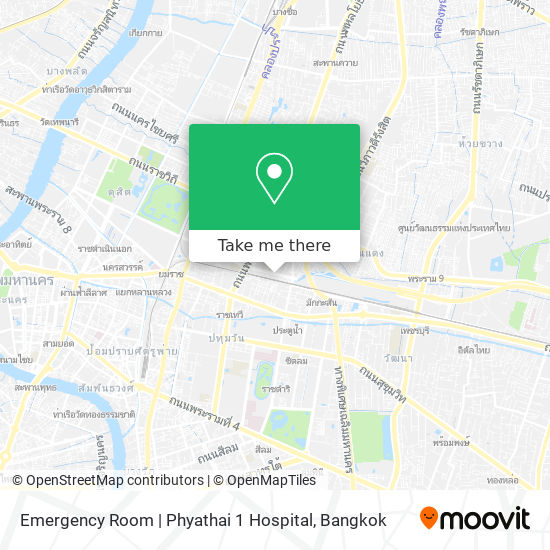 Emergency Room | Phyathai 1 Hospital map