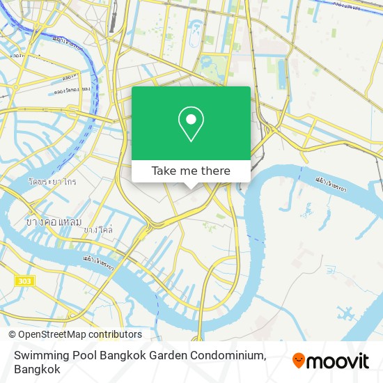 Swimming Pool Bangkok Garden Condominium map