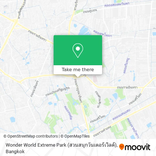 Wonder World Extreme Park (สวนสนุกวันเดอร์เวิลด์) map