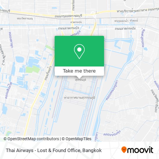 Thai Airways - Lost & Found Office map