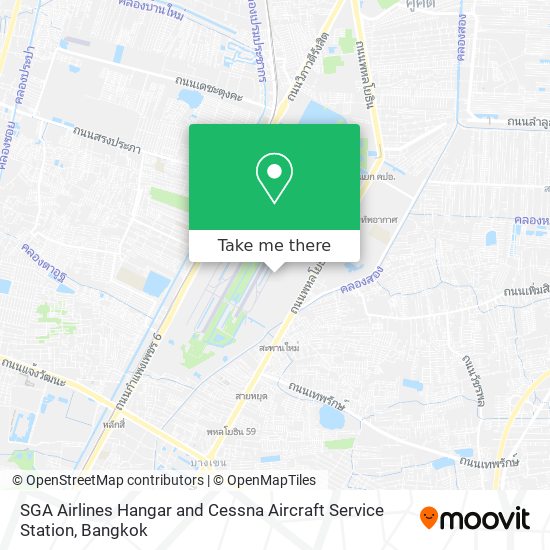 SGA Airlines Hangar and Cessna Aircraft Service Station map