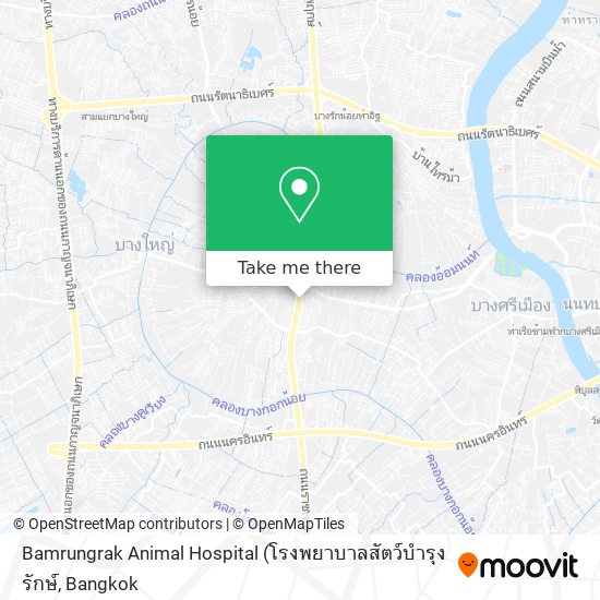 Bamrungrak Animal Hospital map