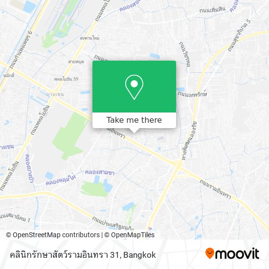 คลินิกรักษาสัตว์รามอินทรา 31 map