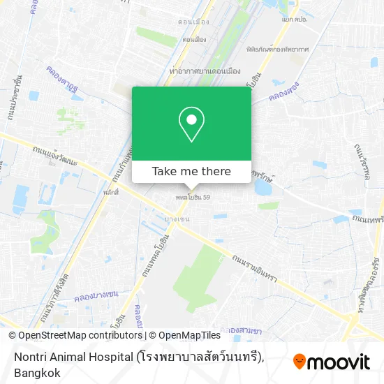 Nontri Animal Hospital (โรงพยาบาลสัตว์นนทรี) map
