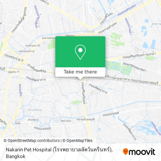 Nakarin Pet Hospital (โรงพยาบาลสัตว์นครินทร์) map