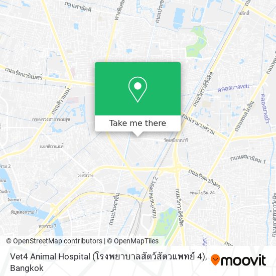 Vet4 Animal Hospital (โรงพยาบาลสัตว์สัตวแพทย์ 4) map