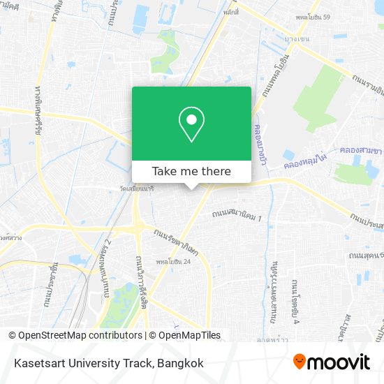 Kasetsart University Track map