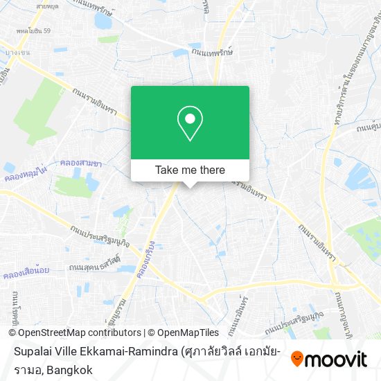 Supalai Ville Ekkamai-Ramindra map