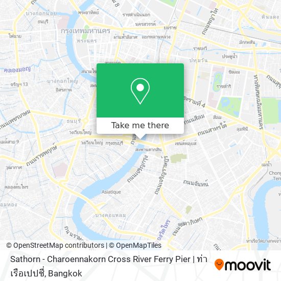 Sathorn - Charoennakorn Cross River Ferry Pier | ท่าเรือเปปซี่ map