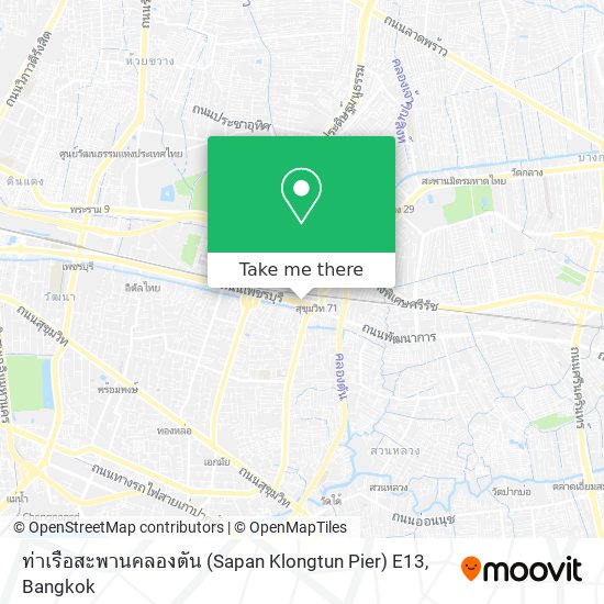 ท่าเรือสะพานคลองตัน (Sapan Klongtun Pier) E13 map